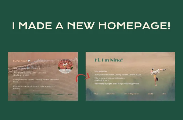 i made a new homepage!