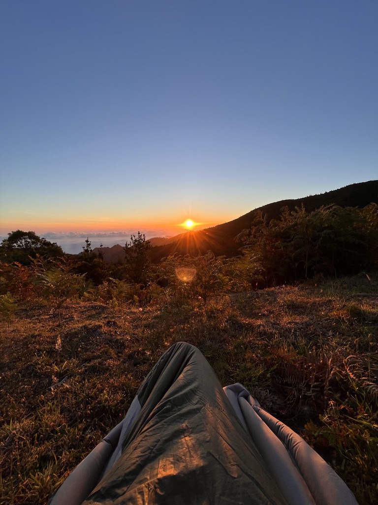 madeira chao das feiteiras camping sunrise