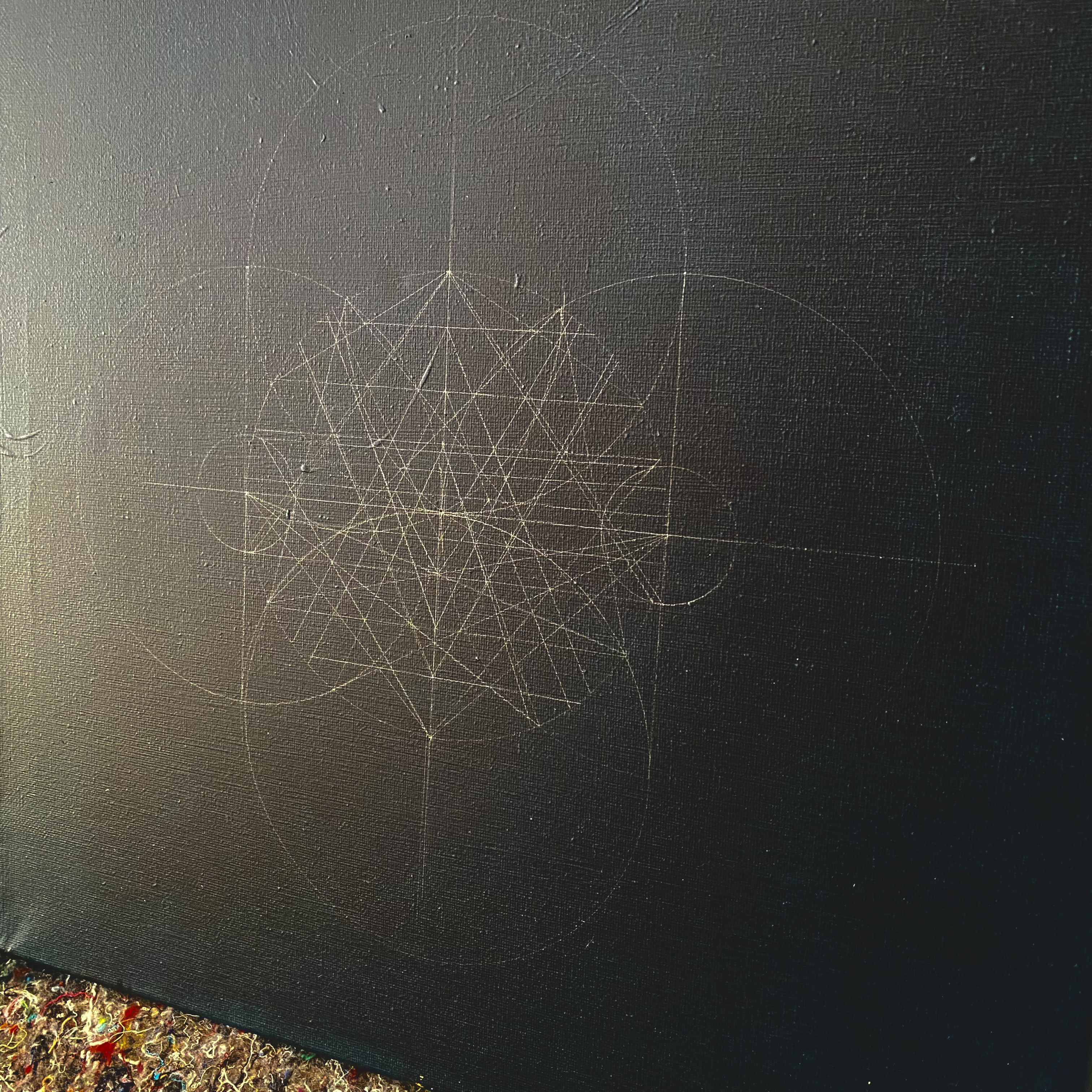 sri yantra painting part 1