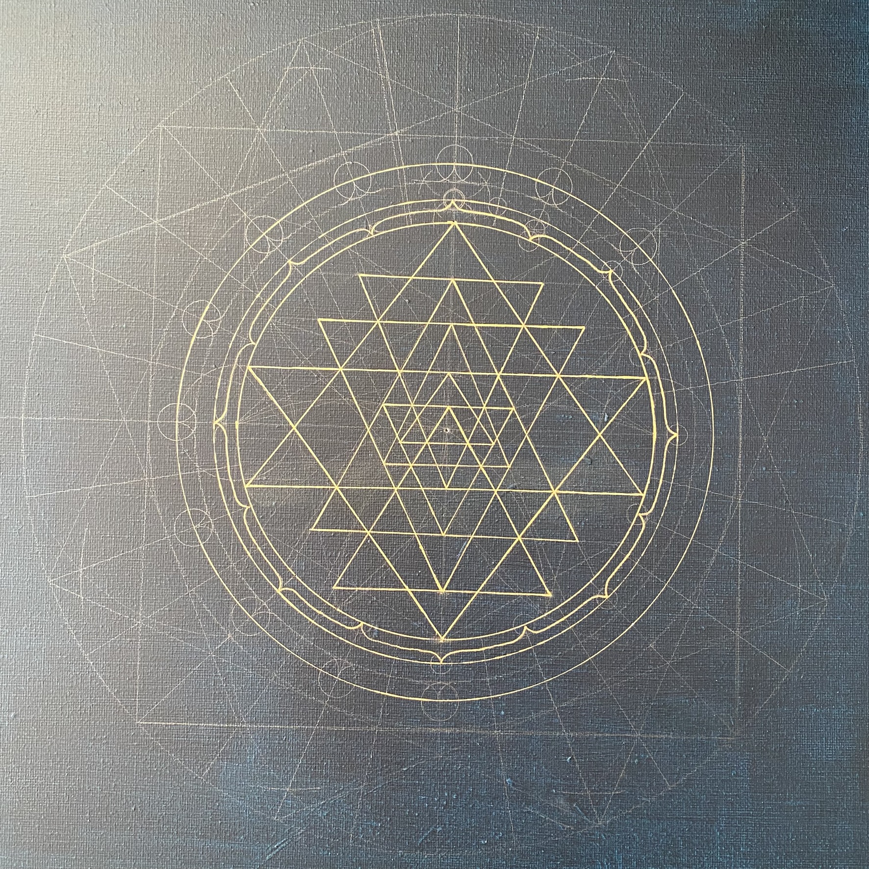 sri yantra painting part 4