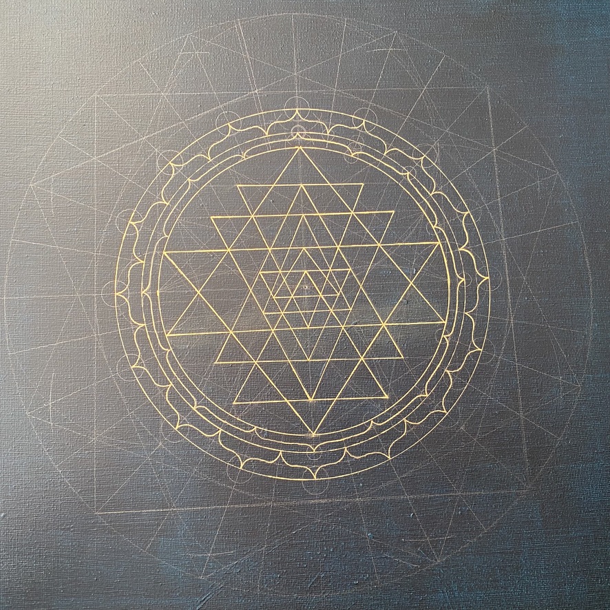 sri yantra painting part 5