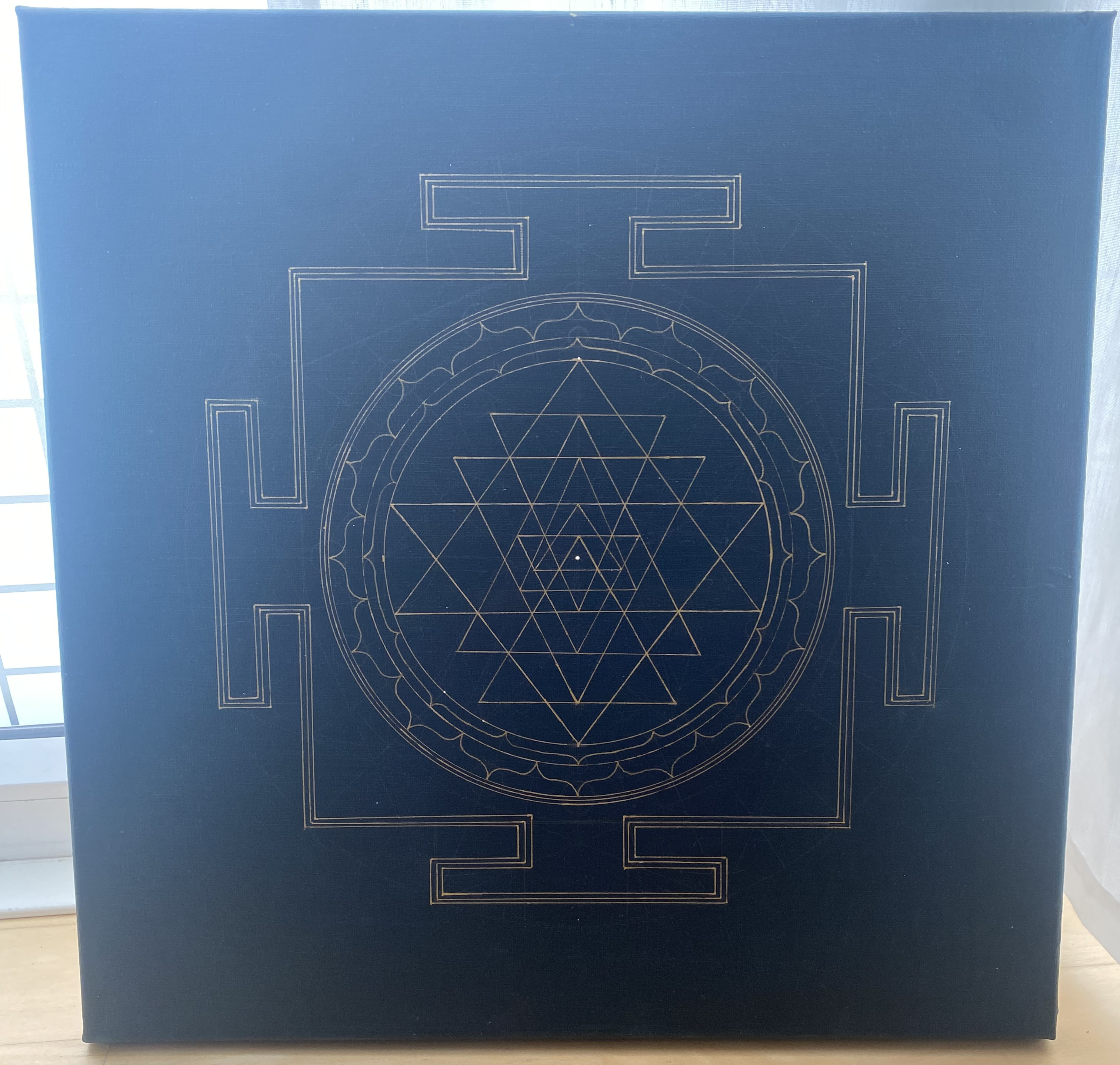 sri yantra painting part 6