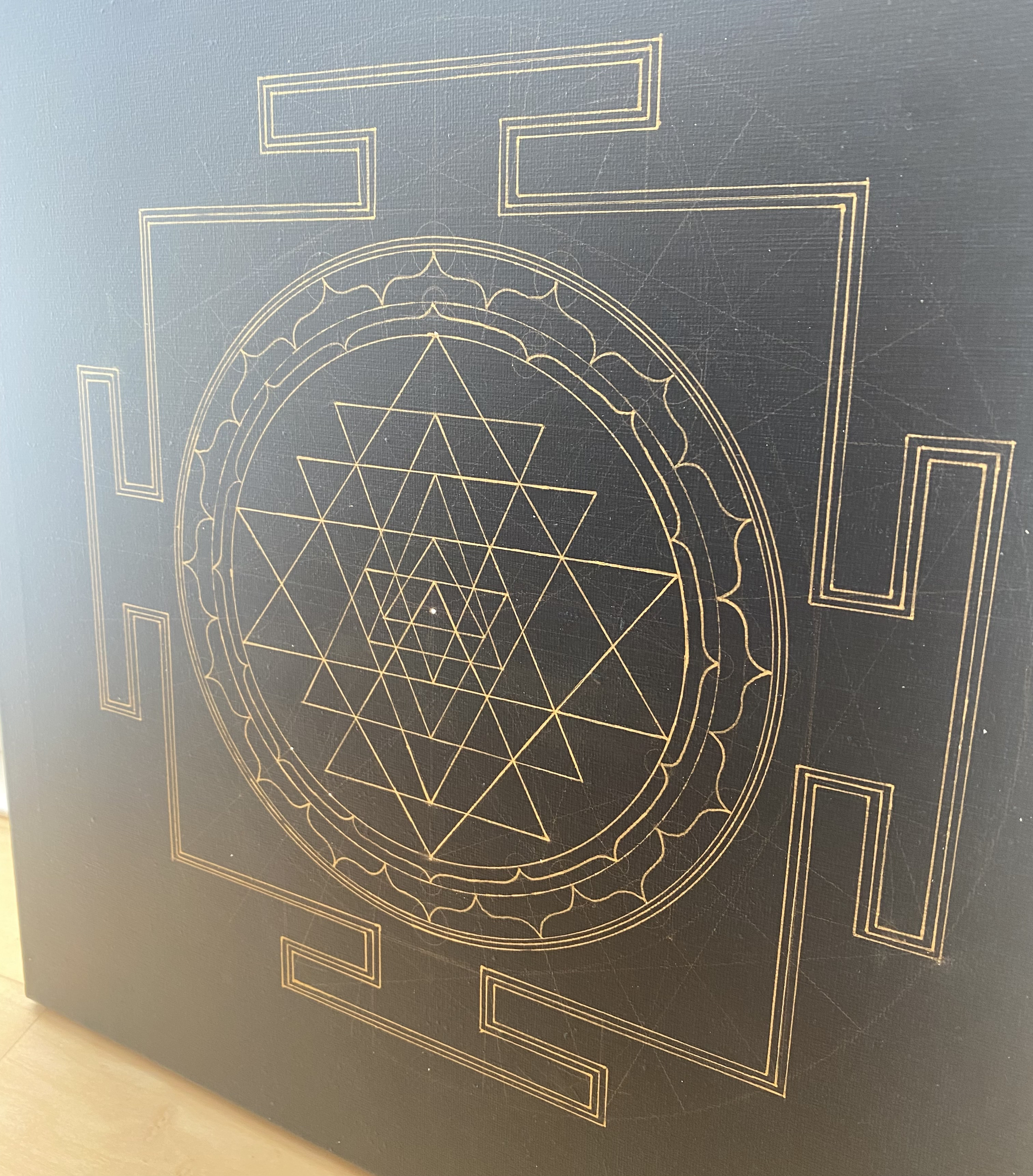 sri yantra painting part 7