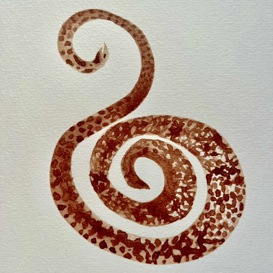 Chai Latte meets red goddess watercolor art menstruation women ancestors