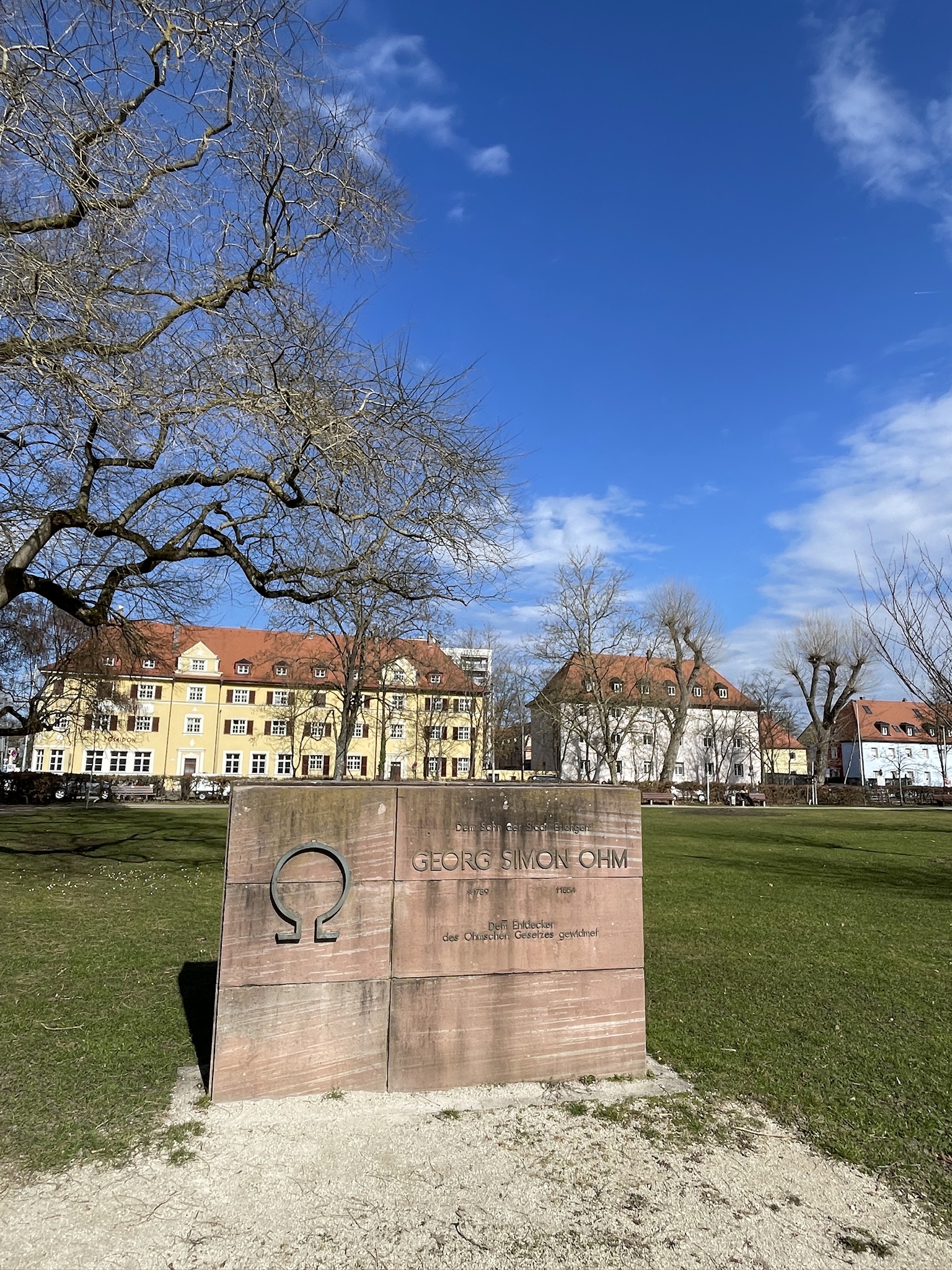 Ohm monument in Erlangen